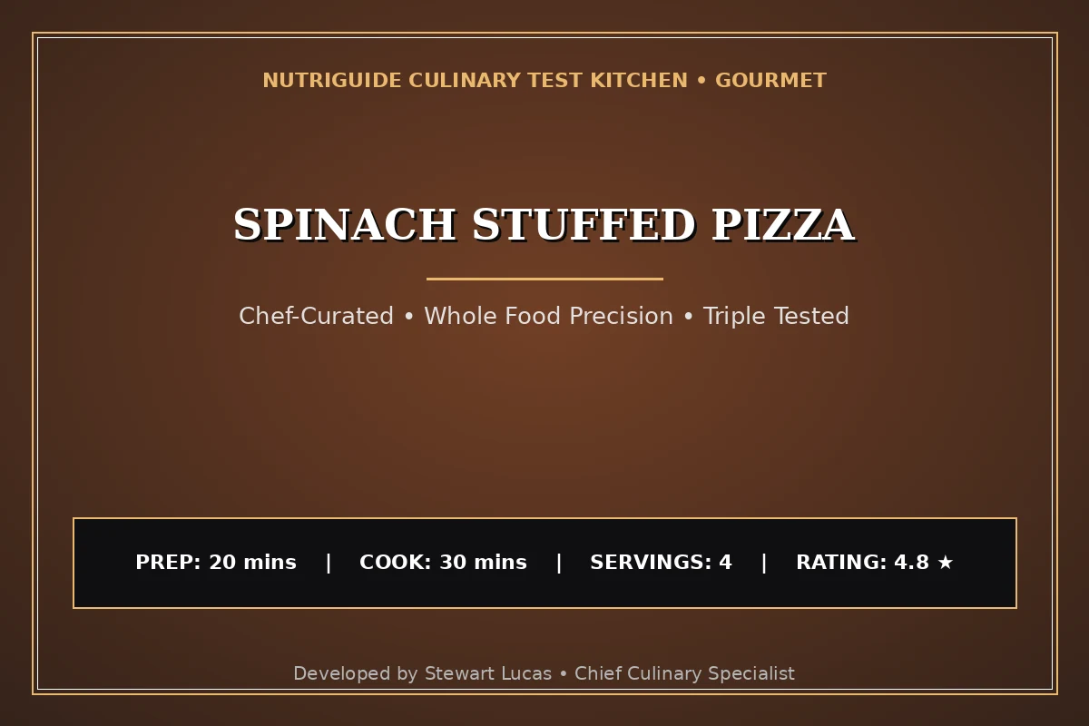 Spinach Stuffed Pizza