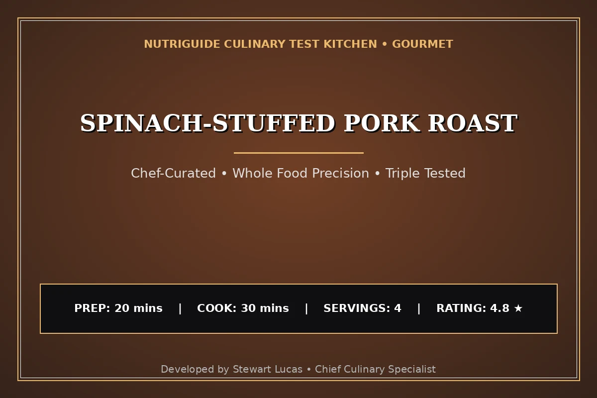 Spinach-Stuffed Pork Roast