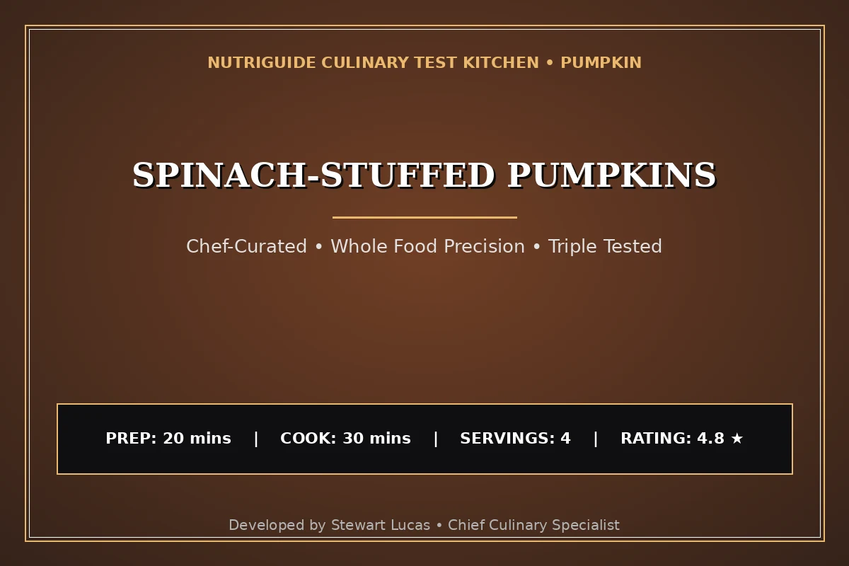Spinach-Stuffed Pumpkins