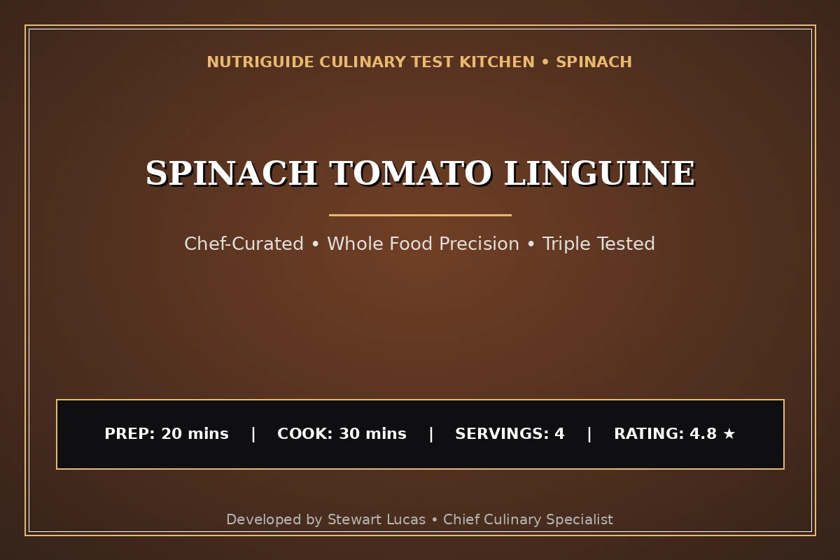 Spinach Tomato Linguine