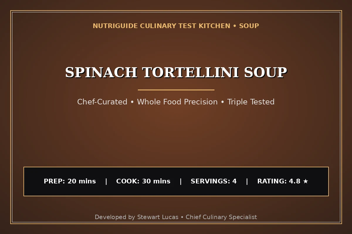 Spinach Tortellini Soup
