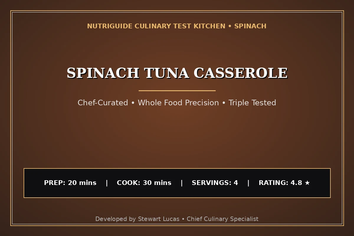 Spinach Tuna Casserole
