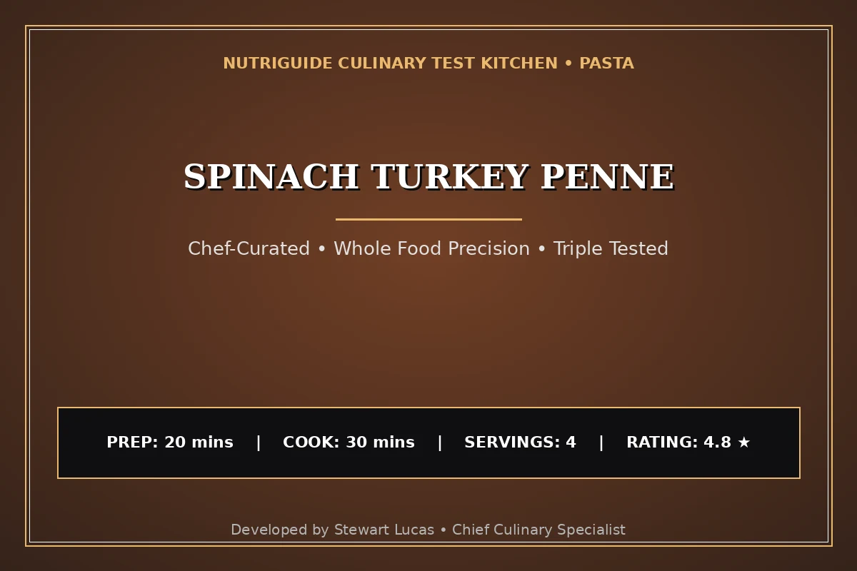 Spinach Turkey Penne