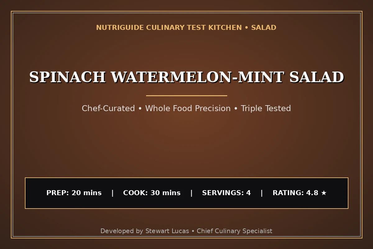 Spinach Watermelon-Mint Salad