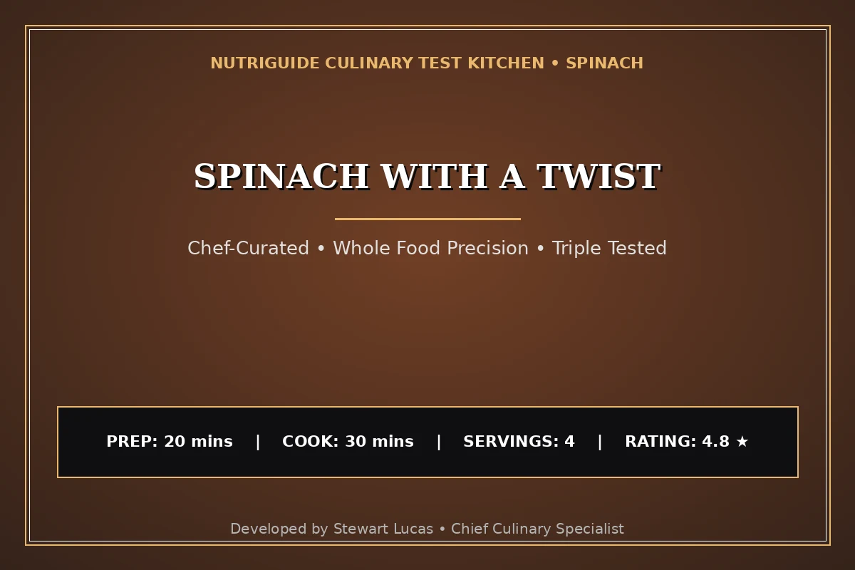 Spinach With A Twist