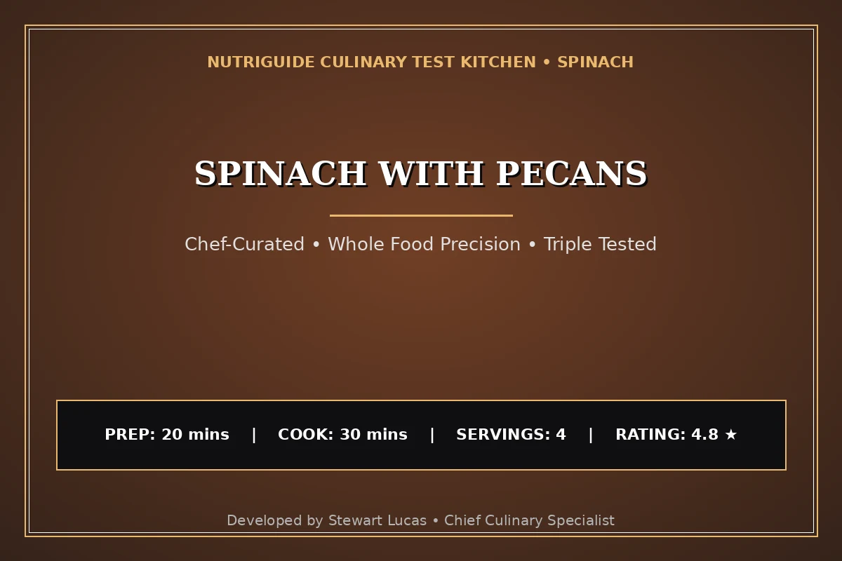 Spinach With Pecans