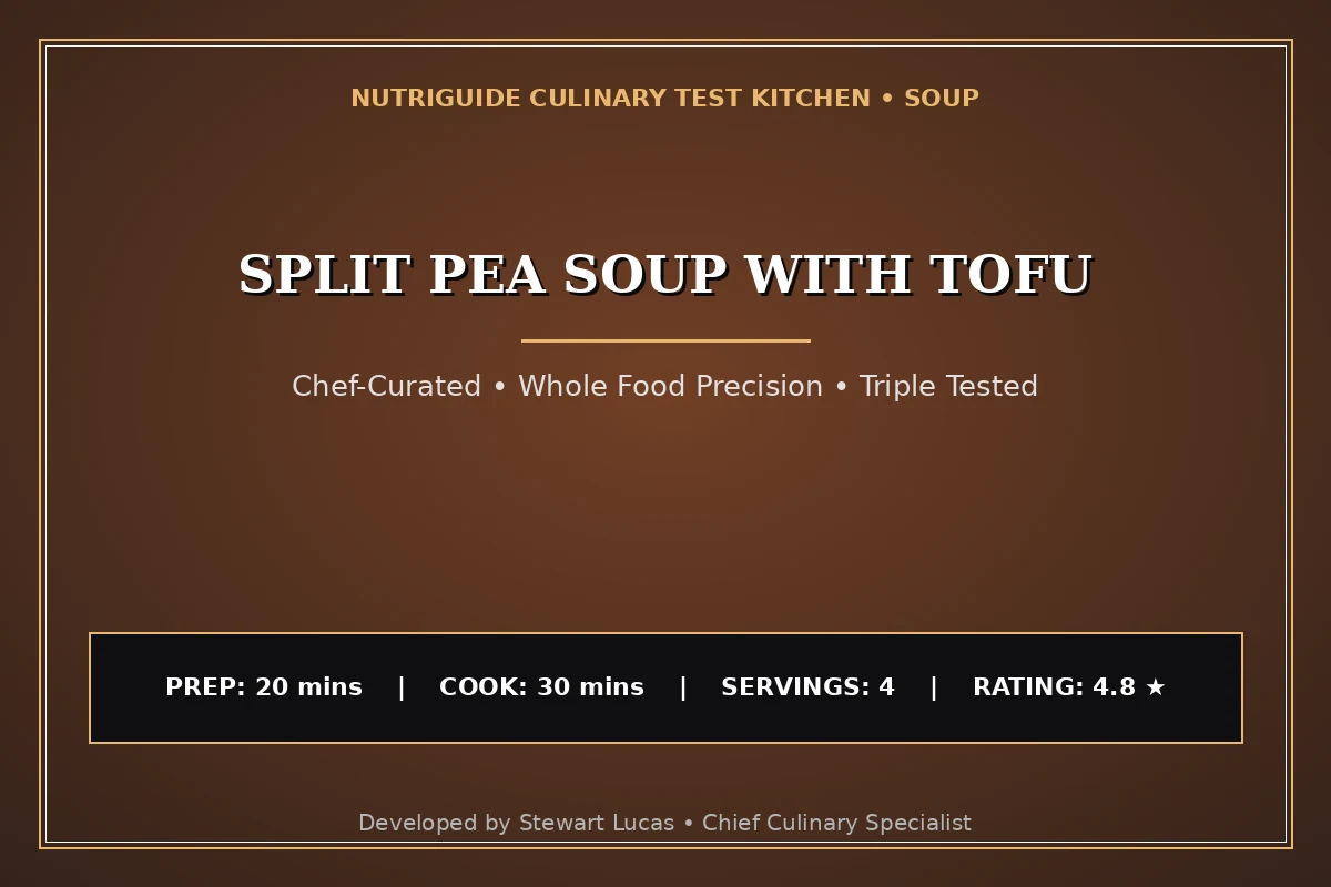 Split Pea Soup With Tofu