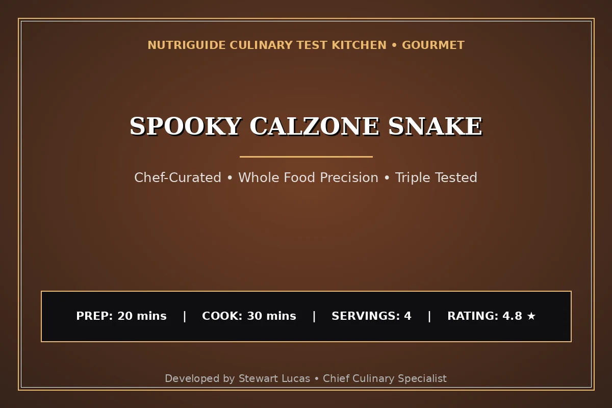 Spooky Calzone Snake