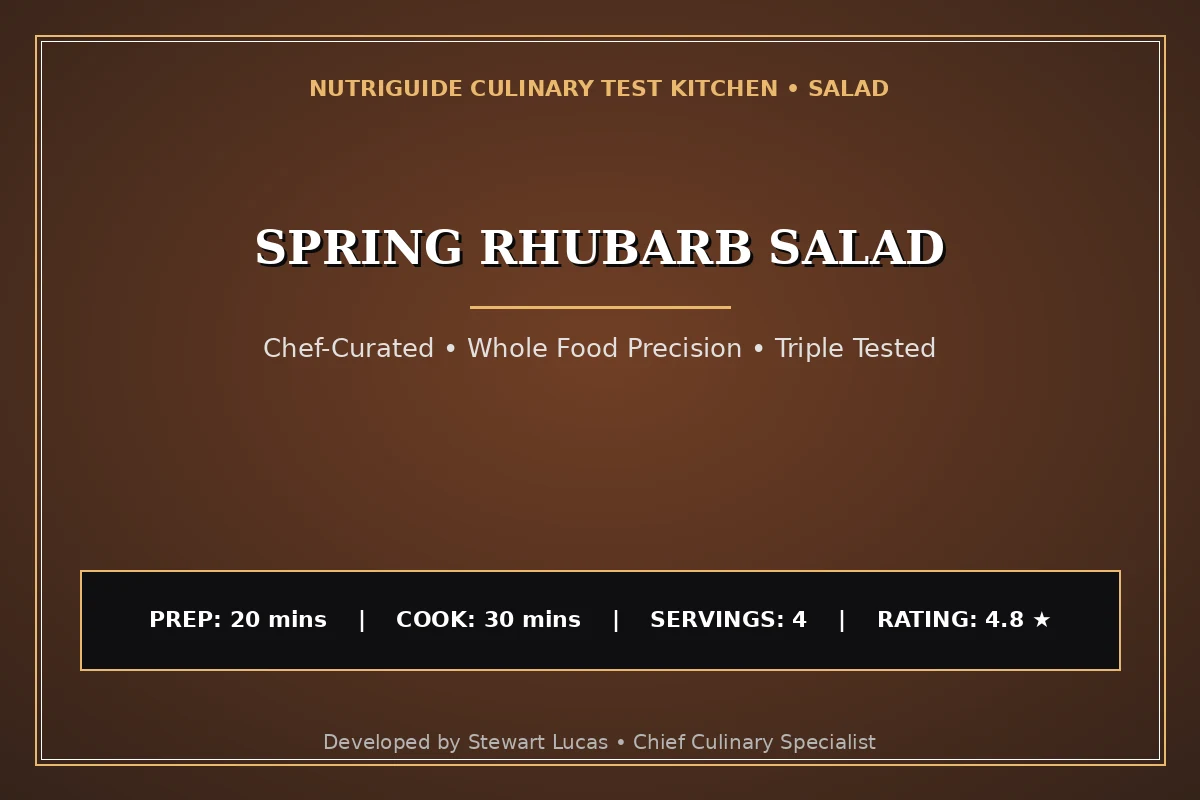Spring Rhubarb Salad