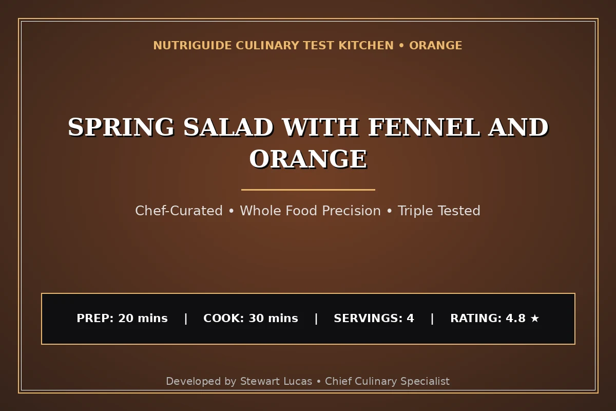 Spring Salad With Fennel And Orange