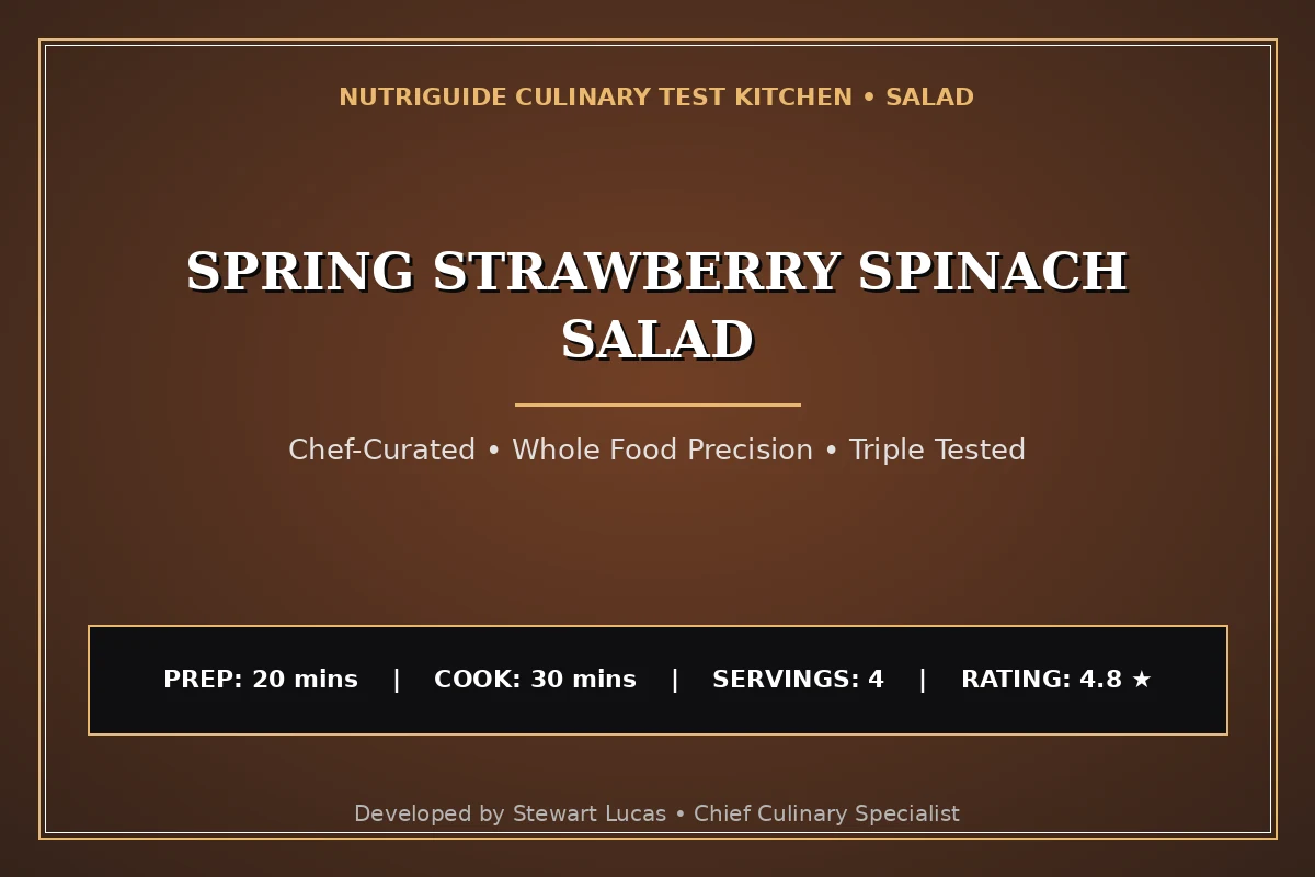 Spring Strawberry Spinach Salad