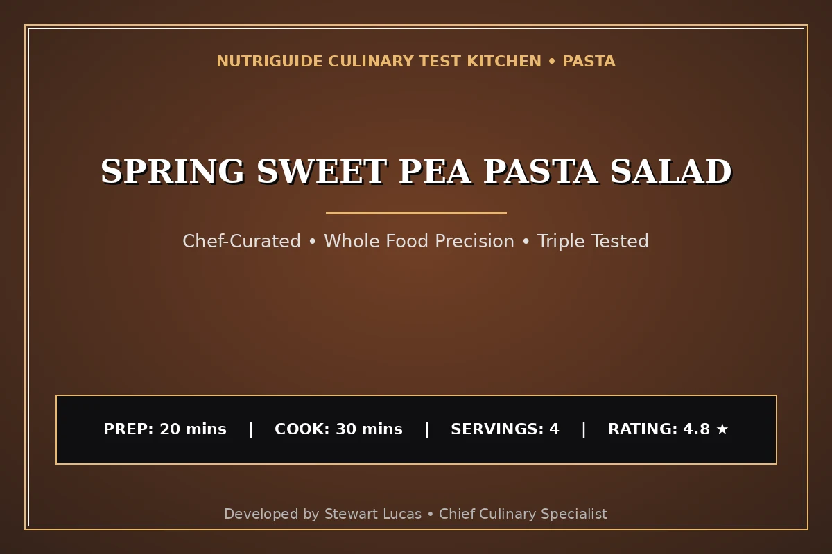 Spring Sweet Pea Pasta Salad