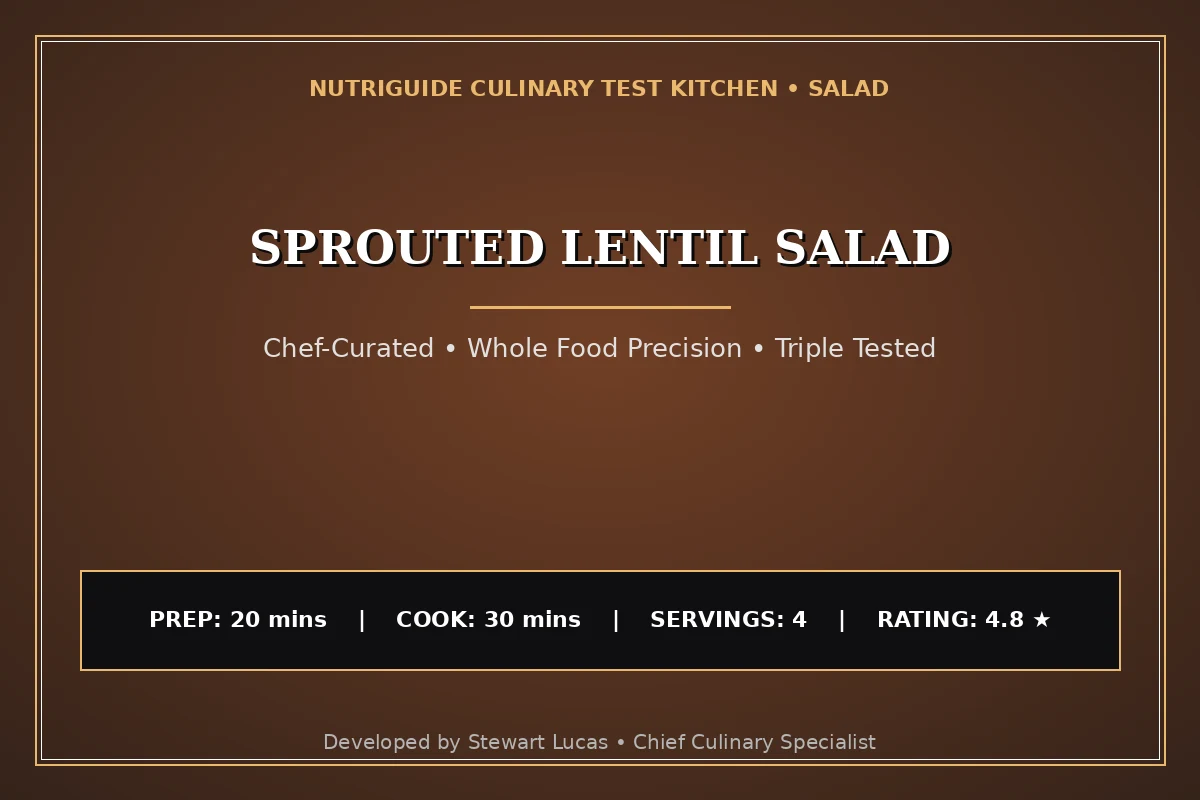 Sprouted Lentil Salad