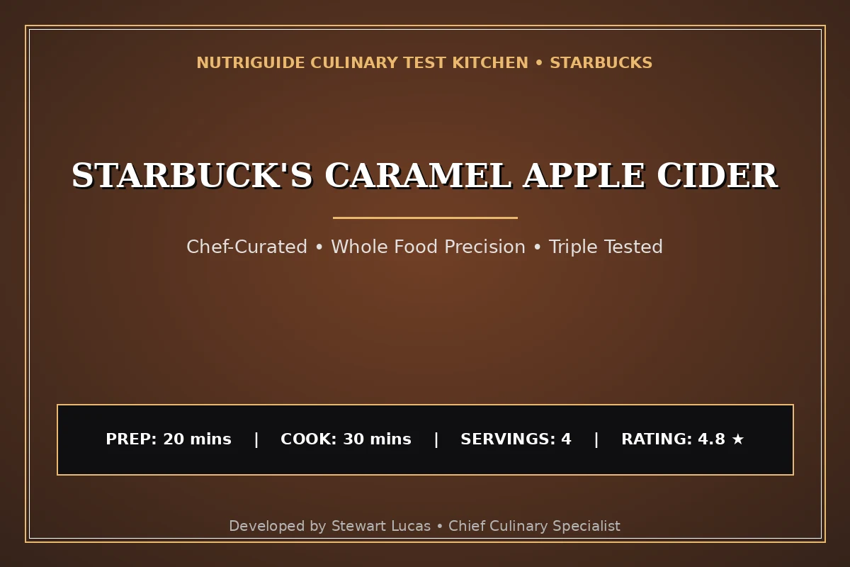 Starbuck'S Caramel Apple Cider