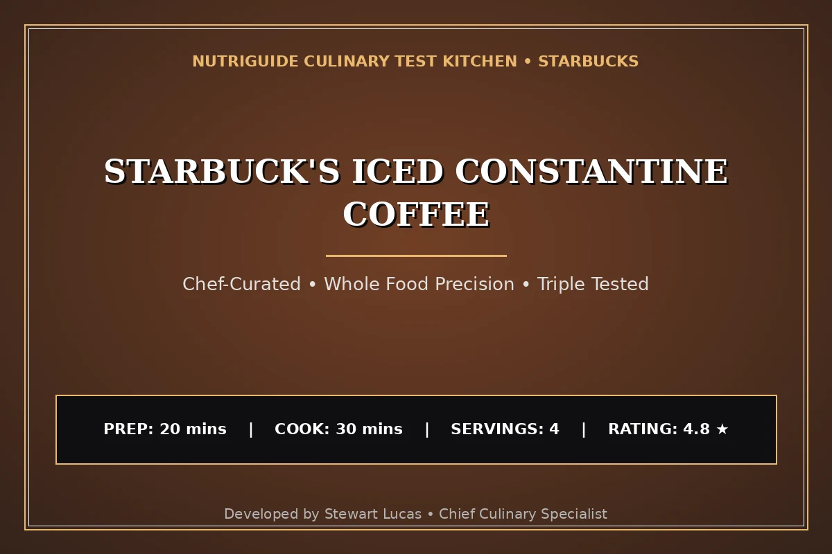 Starbuck'S Iced Constantine Coffee