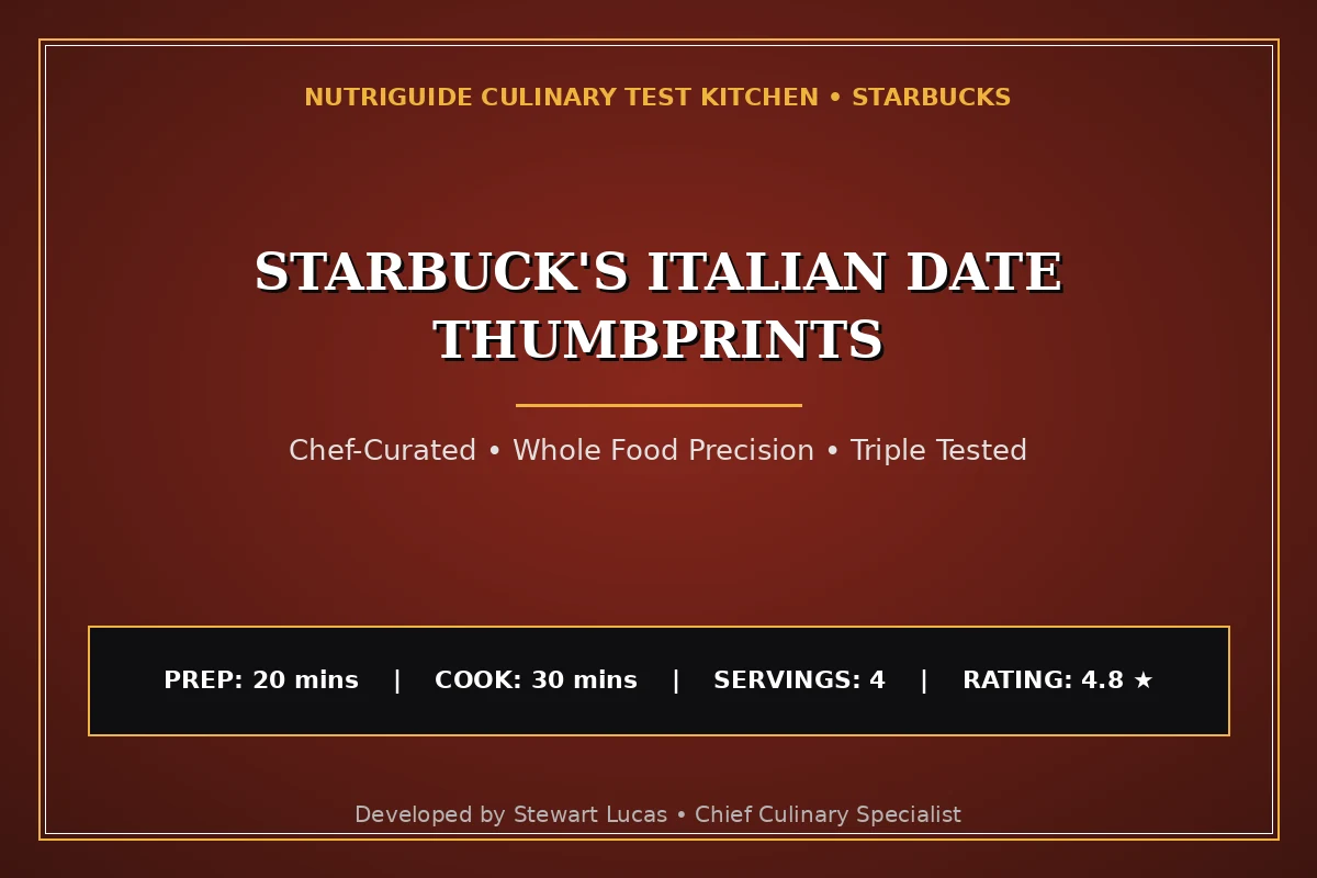 Starbuck'S Italian Date Thumbprints
