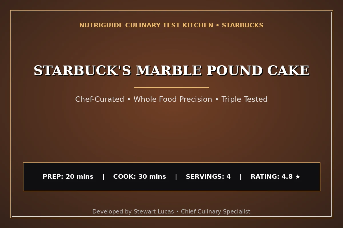 Starbuck'S Marble Pound Cake