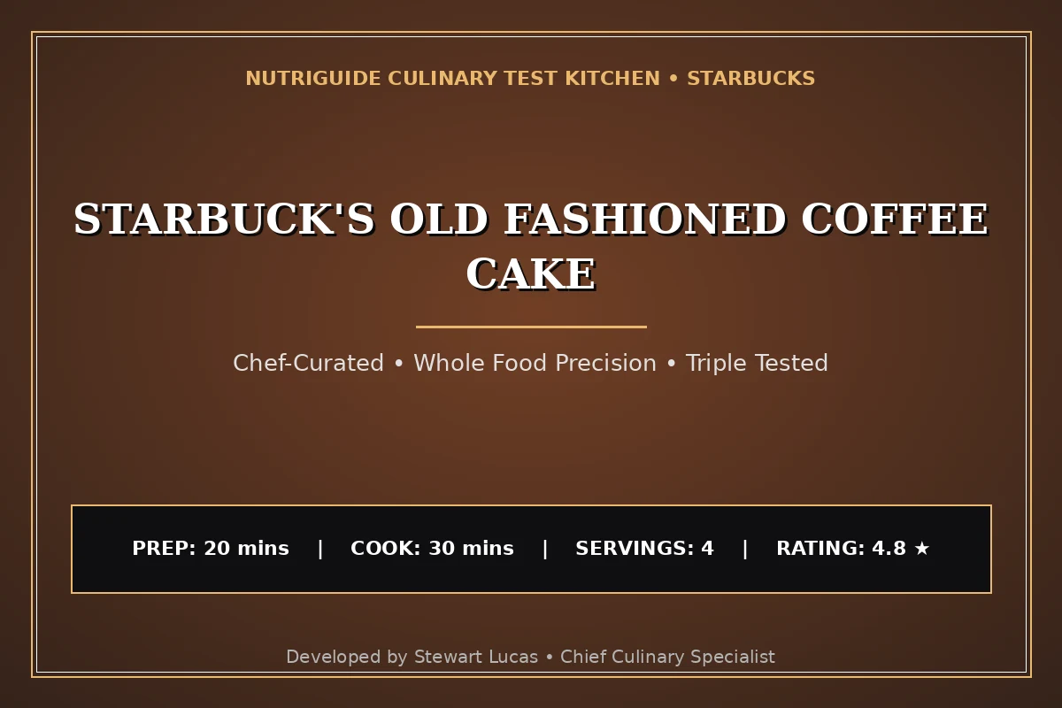Starbuck'S Old Fashioned Coffee Cake