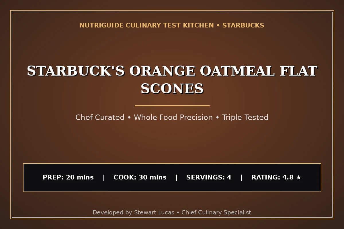 Starbuck'S Orange Oatmeal Flat Scones