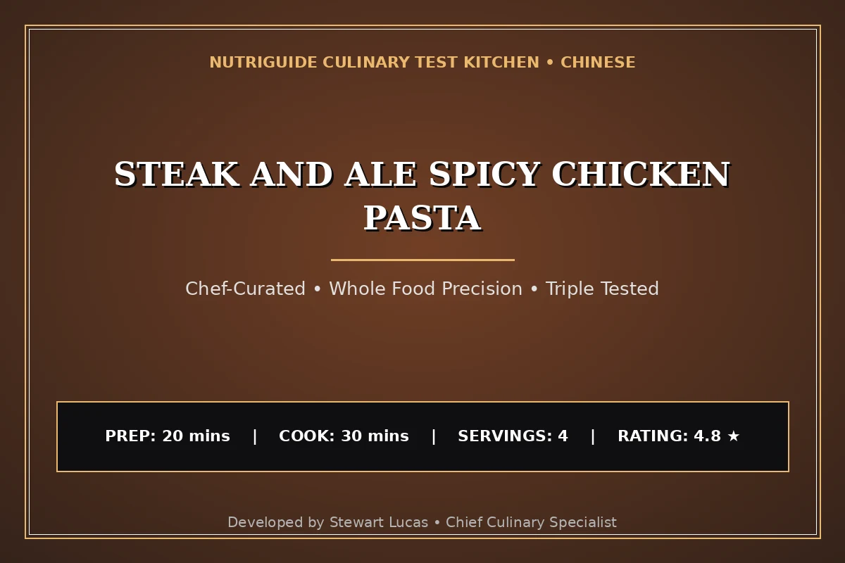 Steak And Ale Spicy Chicken Pasta