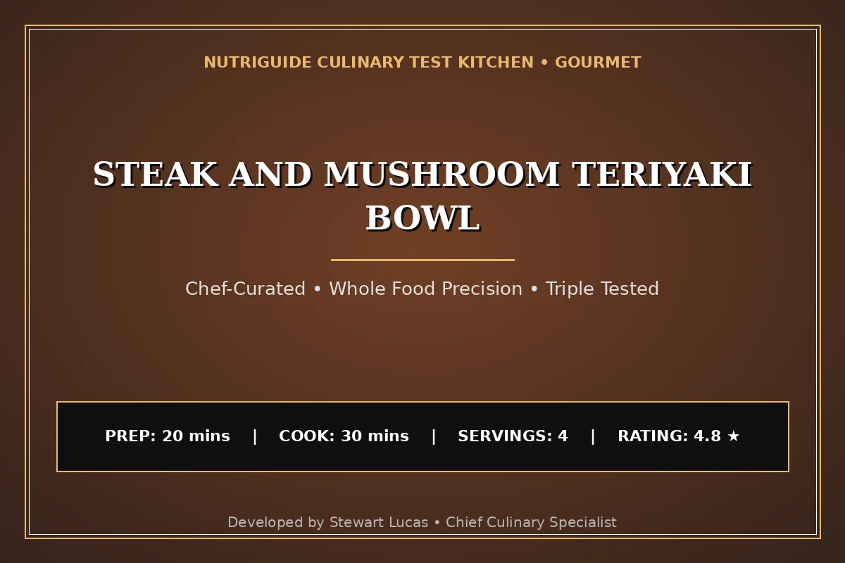 Steak And Mushroom Teriyaki Bowl