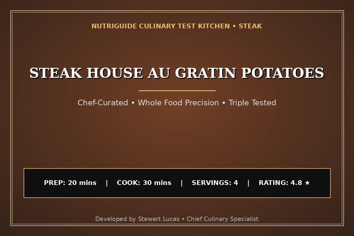 Steak House Au Gratin Potatoes