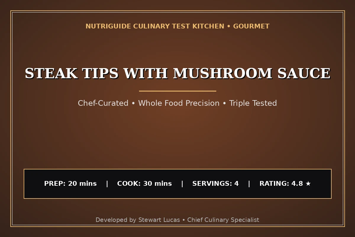 Steak Tips With Mushroom Sauce
