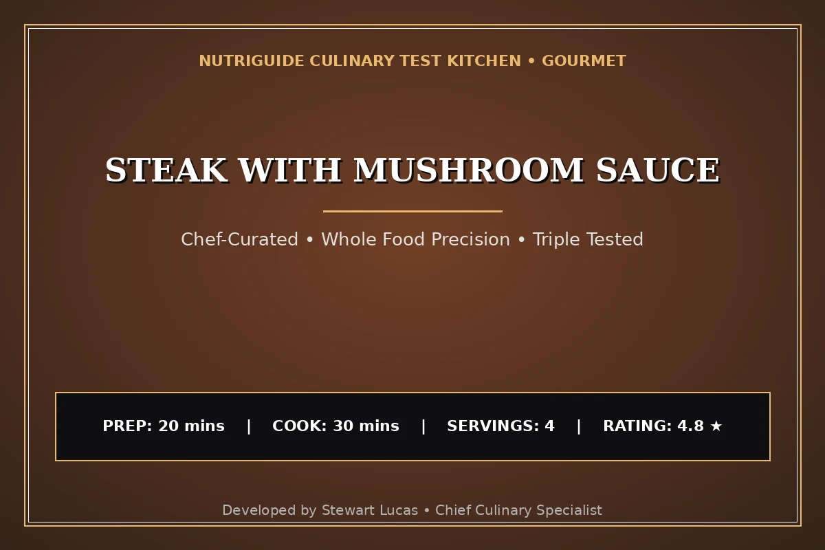 Steak With Mushroom Sauce