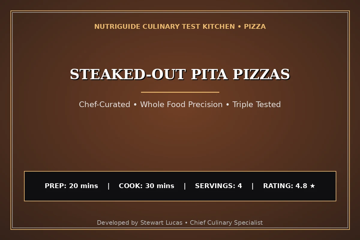 Steaked-Out Pita Pizzas