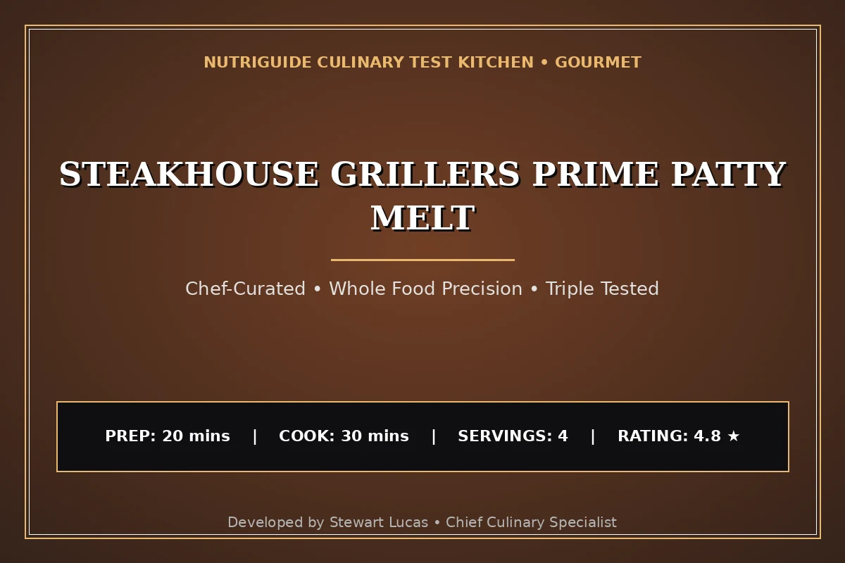 Steakhouse Grillers Prime Patty Melt