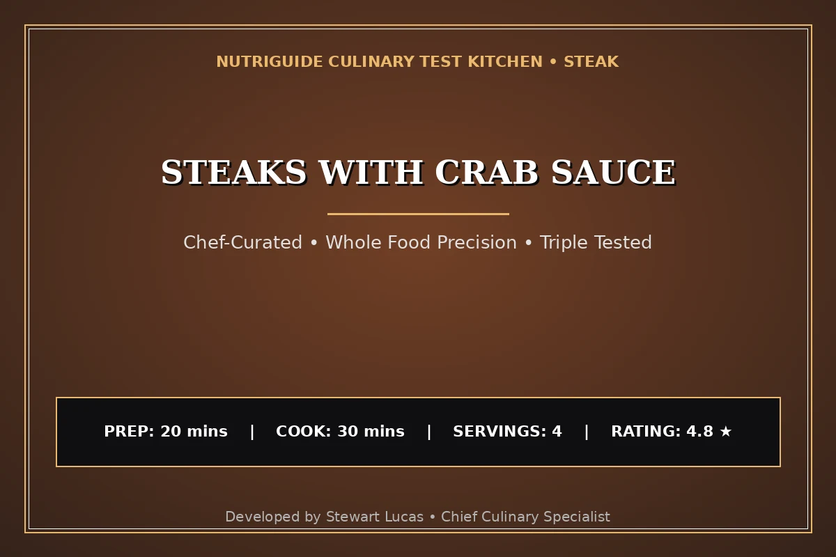 Steaks With Crab Sauce