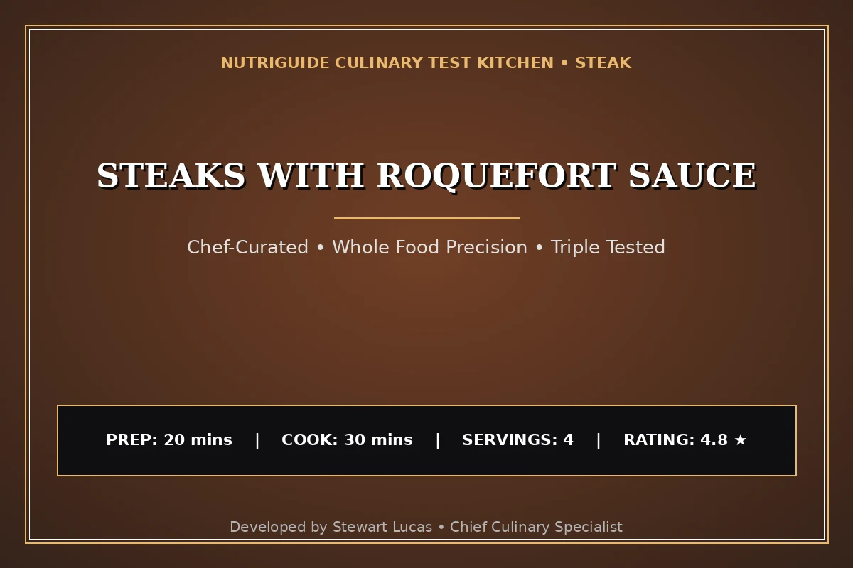 Steaks With Roquefort Sauce