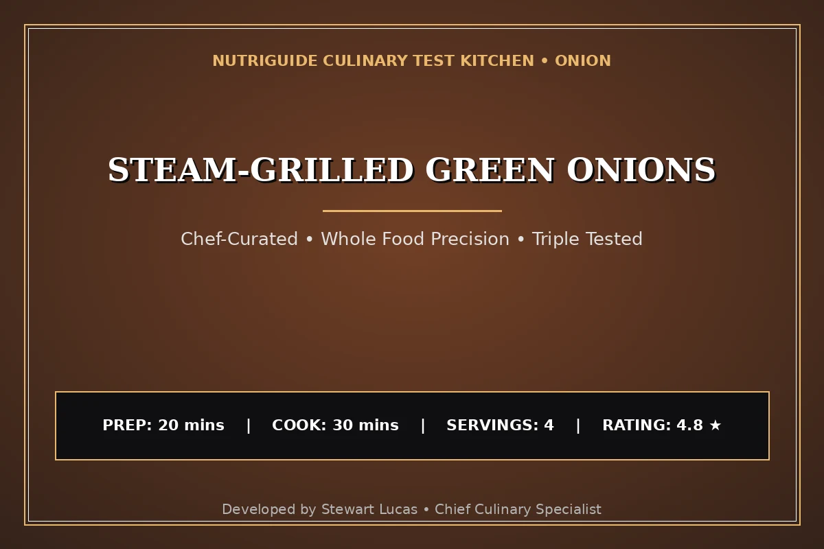 Steam-Grilled Green Onions