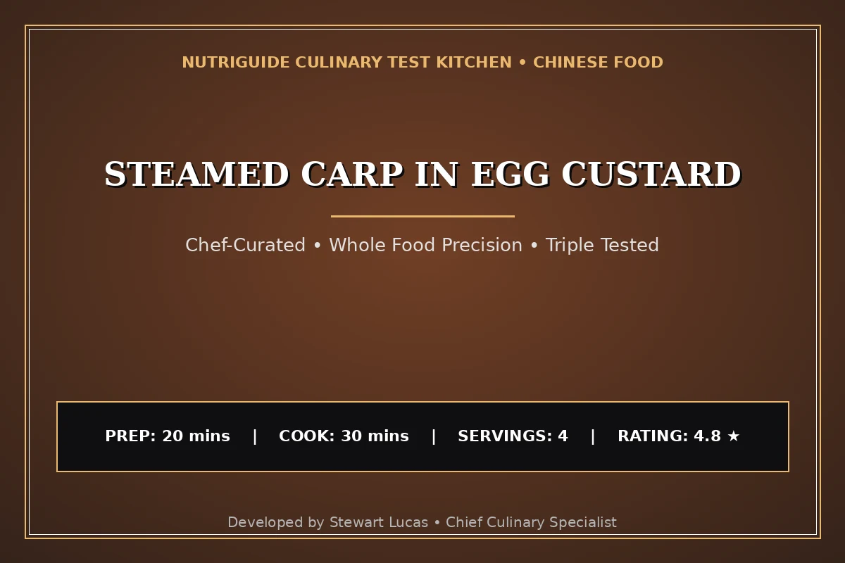 Steamed Carp In Egg Custard