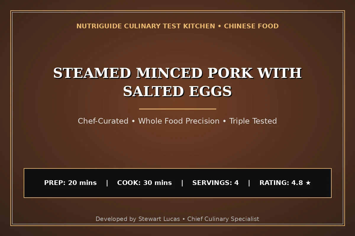 Steamed Minced Pork With Salted Eggs