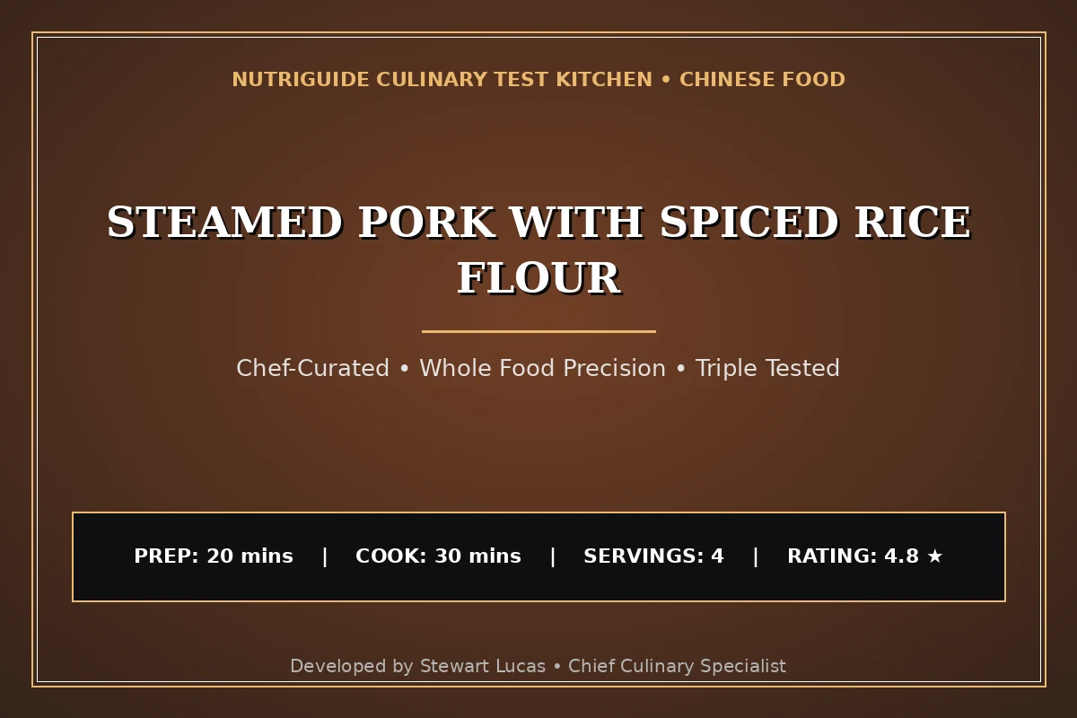 Steamed Pork With Spiced Rice Flour