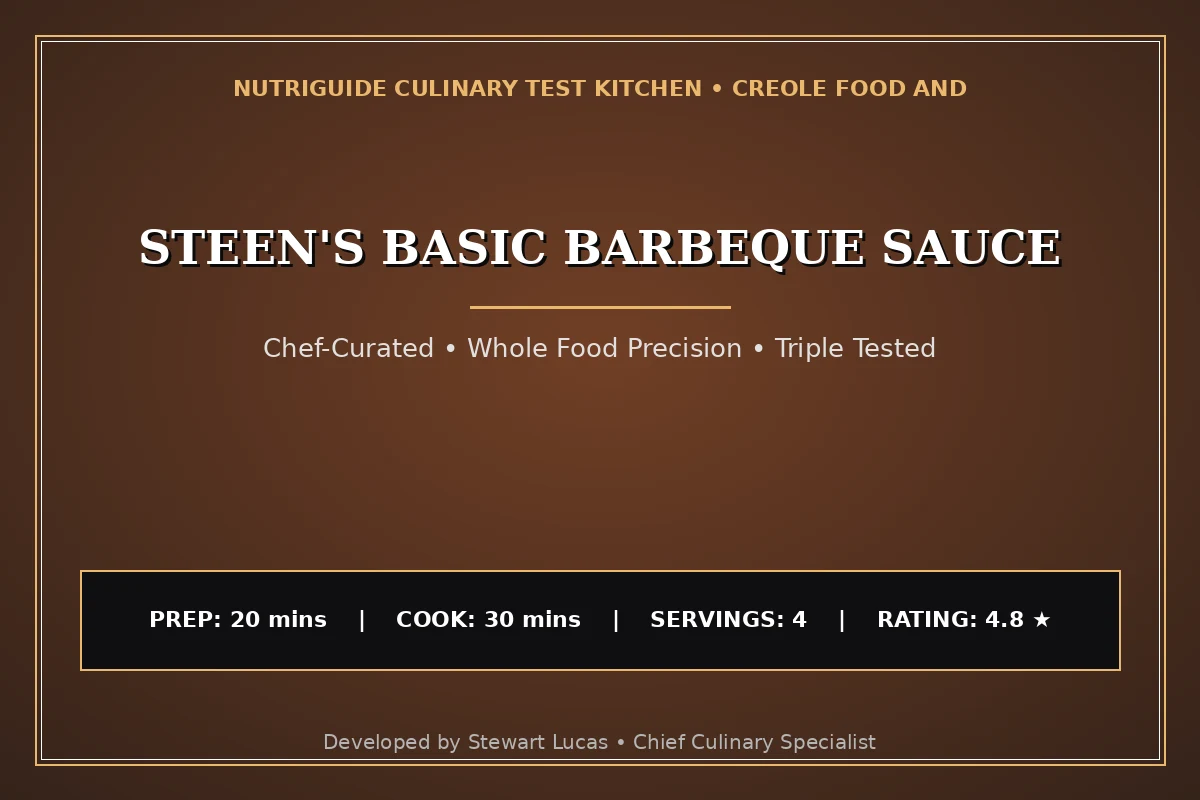 Steen'S Basic Barbeque Sauce