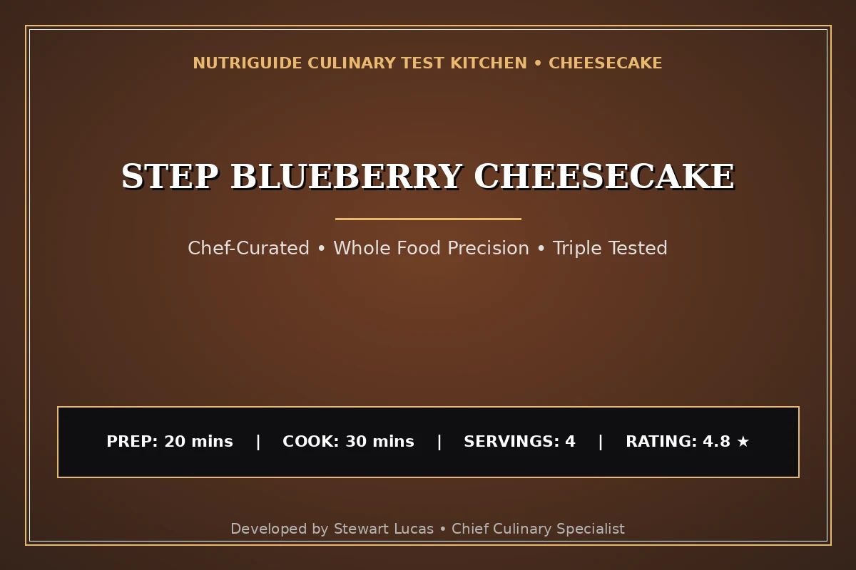 Step Blueberry Cheesecake