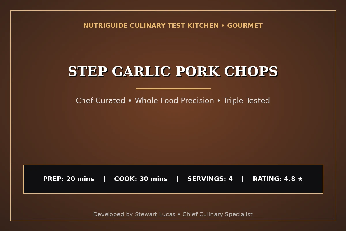 Step Garlic Pork Chops