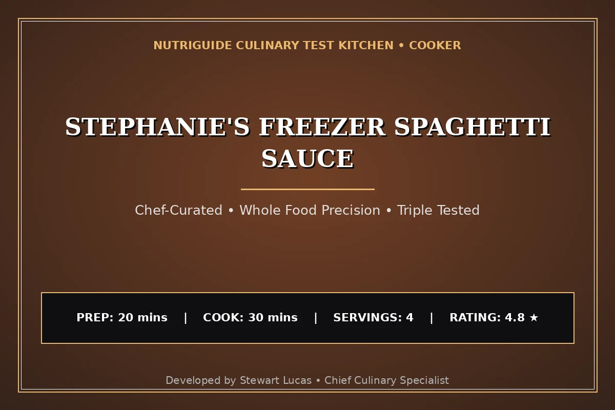 Stephanie'S Freezer Spaghetti Sauce