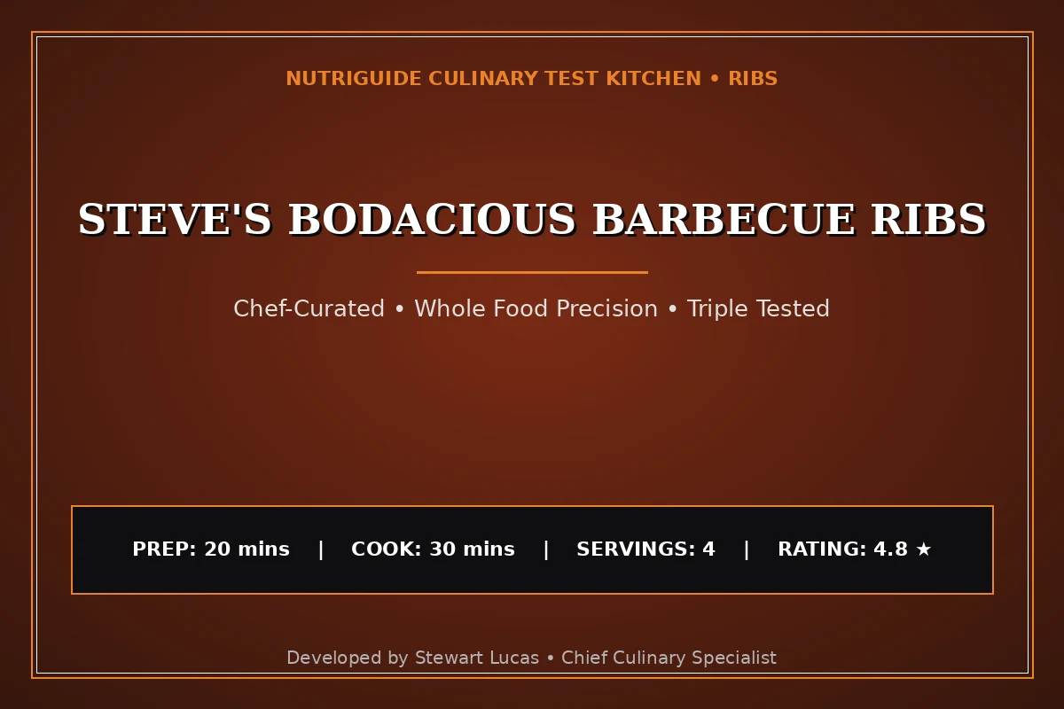 Steve'S Bodacious Barbecue Ribs
