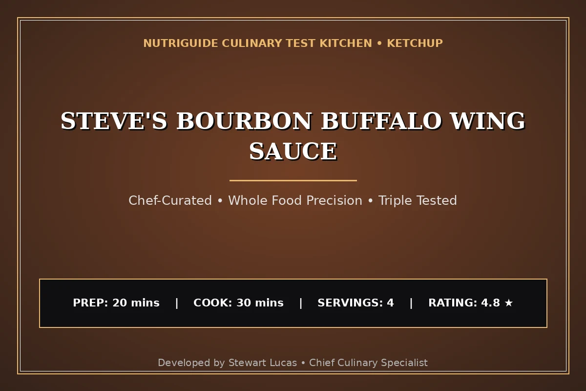 Steve'S Bourbon Buffalo Wing Sauce