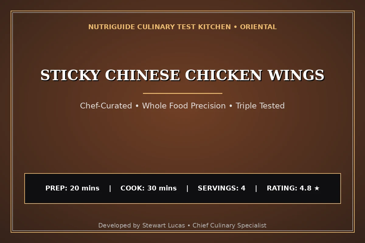 Sticky Chinese Chicken Wings