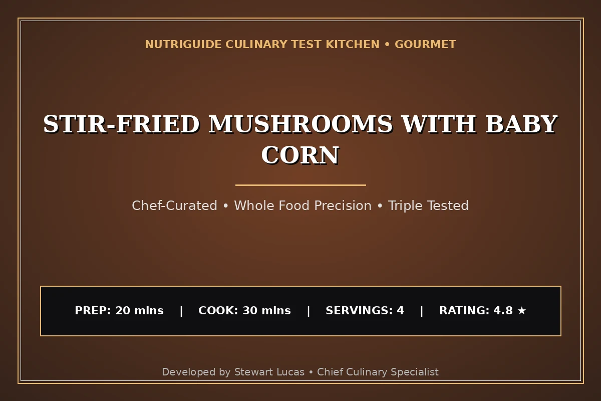 Stir-Fried Mushrooms With Baby Corn