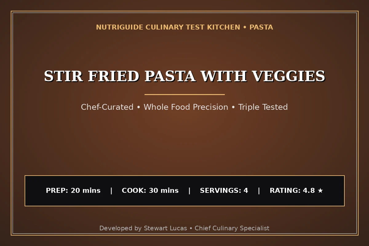 Stir Fried Pasta With Veggies