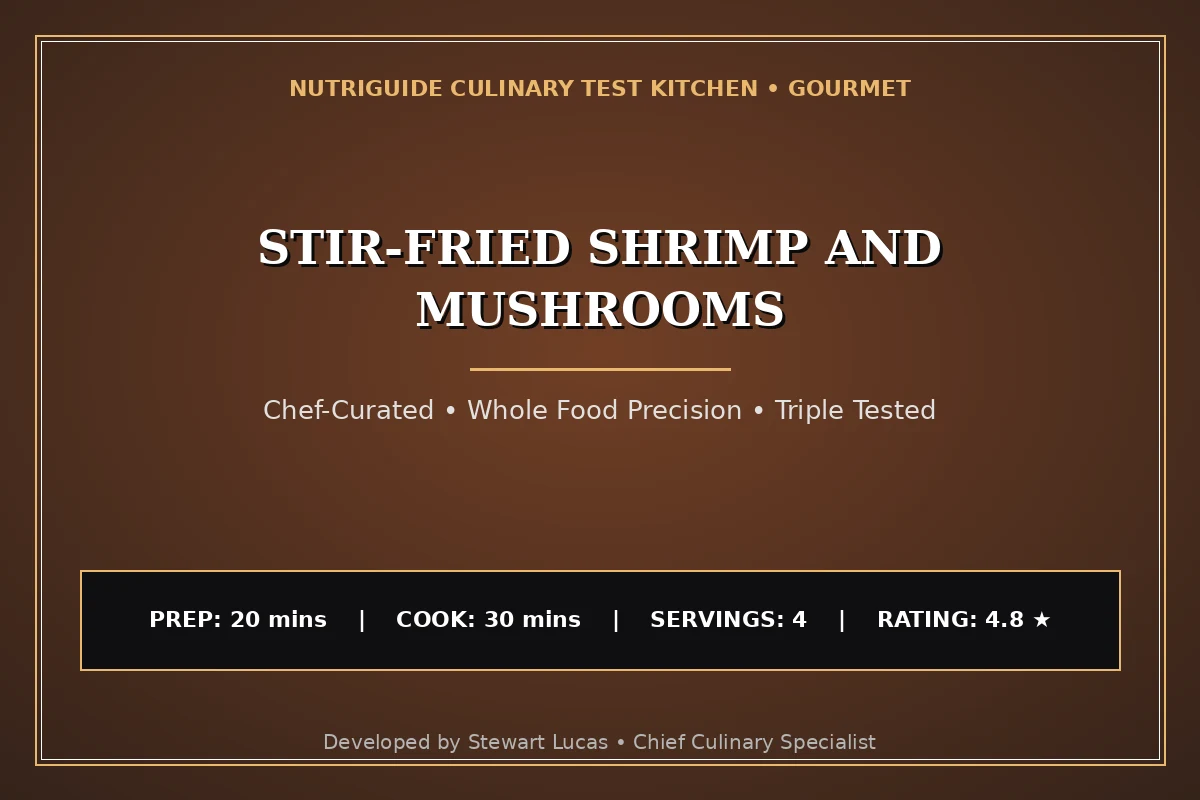 Stir-Fried Shrimp And Mushrooms