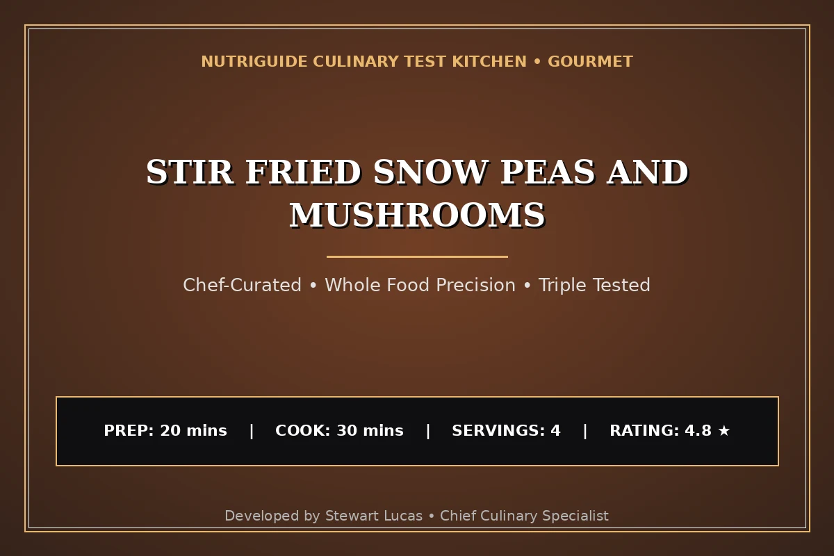 Stir Fried Snow Peas And Mushrooms