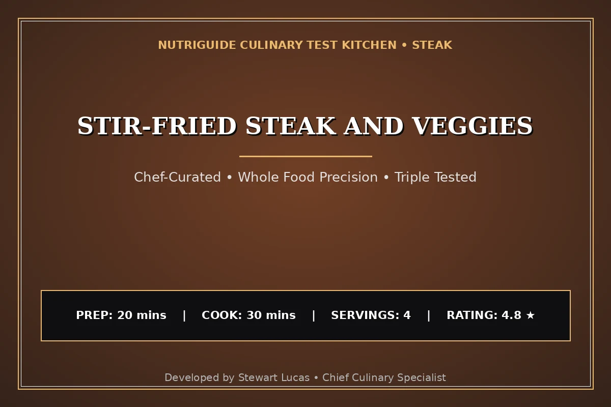 Stir-Fried Steak And Veggies