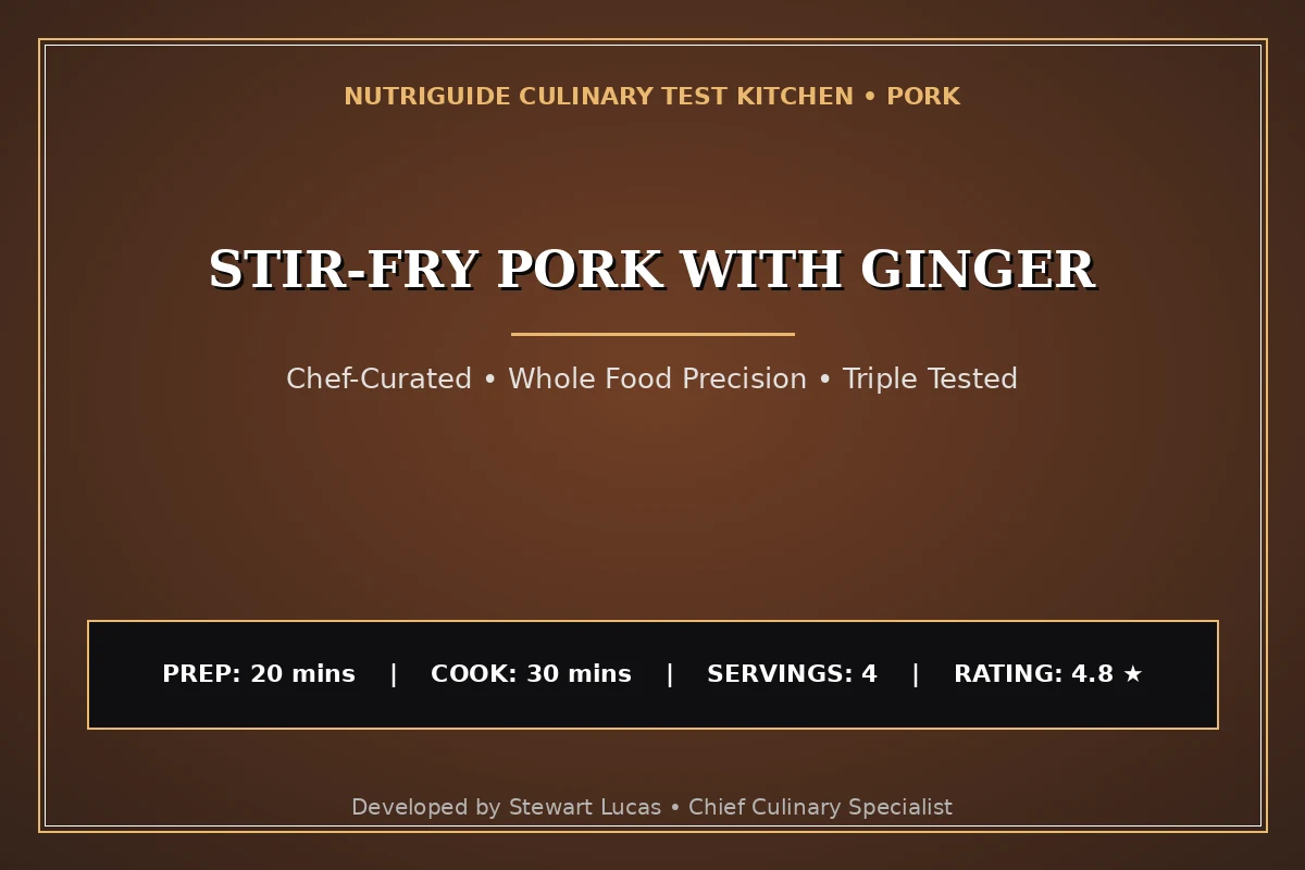 Stir-Fry Pork With Ginger