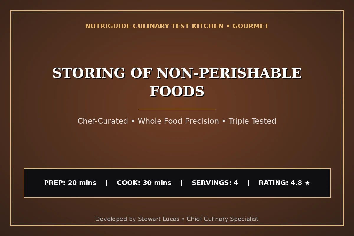 Storing Of Non-Perishable Foods